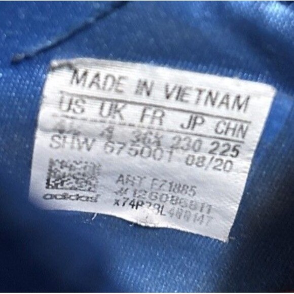 Adidas Ninja X ZX 2K Boost BLUE WHITE RED Shoes Youth Kids Boys 4.5 EUC 675001 - Picture 2 of 7